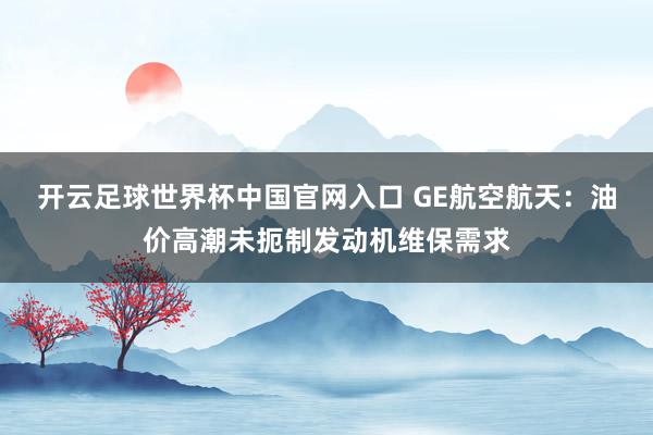 开云足球世界杯中国官网入口 GE航空航天：油价高潮未扼制发动机维保需求