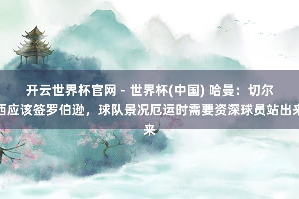 开云世界杯官网 - 世界杯(中国) 哈曼：切尔西应该签罗伯逊，球队景况厄运时需要资深球员站出来