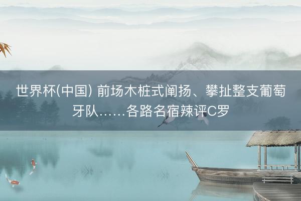 世界杯(中国) 前场木桩式阐扬、攀扯整支葡萄牙队……各路名宿辣评C罗